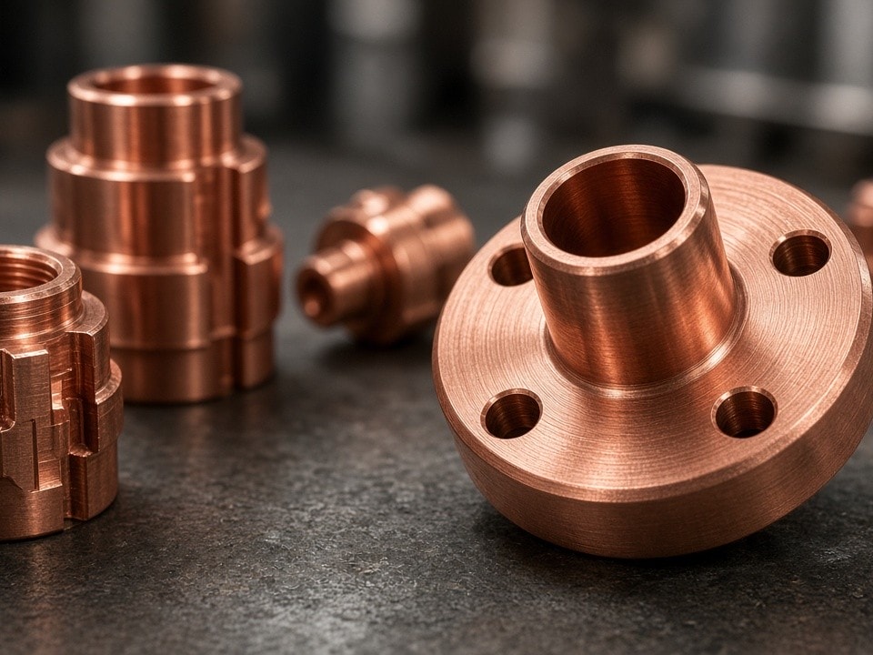Gefräste Kupferbauteile für Thermal Management und Stromverteilung