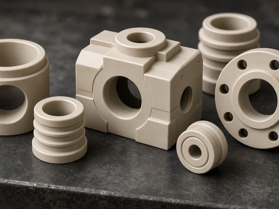 PEEK-Kunststoff CNC-Bearbeitung | Präzisionsbauteile nach Zeichnung | PartsMake